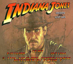 Indiana Jones' Greatest Adventures (Japan) Title Screen